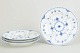 L'Art presents: Royal Copenhagen Blue Fluted Half Lace set of four dinner plates.