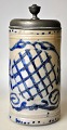 Deutscher Westenwälder Krug, 1853, Steinzeug, mit grauer ...