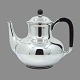 A. F. Rasmussen; A teapot of sterling silver and ebony, ...