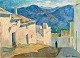 Madsen, Henrik (1904 - 1984) Dänemark: Dorf in den Bergen.