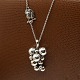 Georg Jensen; A Moonlight Grapes necklace of sterling silver