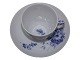 Blue Flower CurvedCoffee cup with inside decoration ...