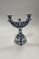 Royal Copenhagen Blue Fluted Full Lace Two-Armed ...