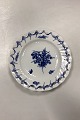 Antique Royal Copenhagen Blue Flower Curved Plate, openwork