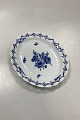 Antique Royal Copenhagen Blue Flower Curved Dish, openwork