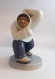 Bing & Gröndahl. Porzellanfigur. Stehender Eskimo. ...