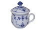 Blue Fluted PlainLidded custard cup