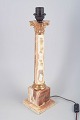 Large Italian alabaster table lamp.