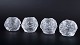 Ann Wolff for Kosta Boda, set of four tealight holders.