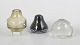 Bengt Orup for Johansfors, set of three art glass objects.