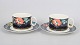 Villeroy & Boch "Xenia", set of two teacups with saucers.