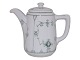 Green Blue Fluted Plain Thick PorcelainSmall coffee pot
