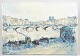 Pont d'Austerlitz, Paris, expressionist oil painting
