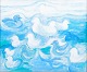 Harry W. Svensson, "Birds in Stormy Water", modernist ...