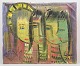 Louis Zelig, oil on canvas, listed Swedish-Romanian ...