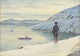 Emanuel A. Petersen, oil painting, listed Danish visual ...