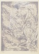 Per Kirkeby, colour zincograph, listed Danish visual artist.