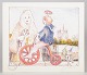 Jeppe Eisner, colour lithograph, listed Danish visual ...