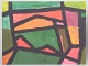 Fritz Keller, abstract oil painting on paper, listed ...