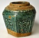 Pegasus – Kunst - Antik - Design präsentiert: Chinesischer Bojan, Ingwertopf aus grün glasiertem Porzellan, 19. ...
