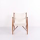 Osted Antik & Design präsentiert: Finn Juhl Sessel aus Walnuss mit Hellem Stoff von 1952