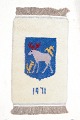 Jämtland Swedish handwoven rya carpet.