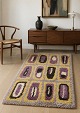 Swedish handwoven rya carpet.
