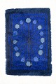 Swedish handwoven rya carpet.