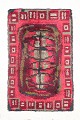 Swedish handwoven rya carpet.