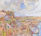 Tore Lindberg, oil on board, listed Swedish artist.