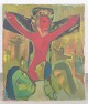 Erik Häggqvist, oil on canvas, listed Swedish artist.