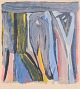 Bram van Velde, colour lithograph, listed Dutch painter.