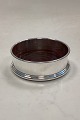 Danish Silver Plated / Wood Bottle Coaster