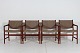 Hans J. Wegner4 Armchairs JH 507of teak