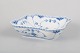 Royal Copenhagen Blue Fluted Half Lace, square bowl.