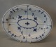 098-1  Medium oval platter 28 x 35 cm Blue Fluted Danish ...