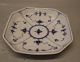 231-1 Tray, square 18 cm Blue Fluted Danish Porcelain