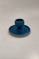 Kaehler Ceramics Stoneware Candlestick with Turquoise Glaze
