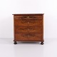 Mahagoni Kommode mit 4 Schubladen von 1880s