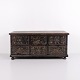 Große original bemalte Truhe mit Blumenmotiven aus dem ...