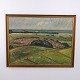 Osted Antik & Design präsentiert: Ölgemälde mit Landschaft, Feldern und Höfen, ca. 1940–1960