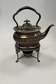 English Silver Plated Swing Tea Kettle with burner