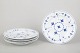 Royal Copenhagen, set of five Blue Fluted Plain dinner ...