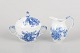 L'Art presents: Royal Copenhagen Blue Flower Curved, sugar bowl and creamer.