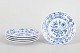 Meissen Blue Onion, set of five side plates.