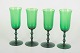 Simon Gate for Orrefors, set of four champagne glasses.