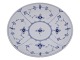 Blue Fluted PlainSmall round platter 20.4 cm.