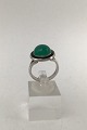 Niels Erik From Sterling Silver Ring (Green Agate)