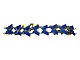 Danish Sterling silverBracelet with blue enamel ...