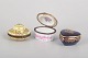Set of Three Limoges Lidded Boxes.
